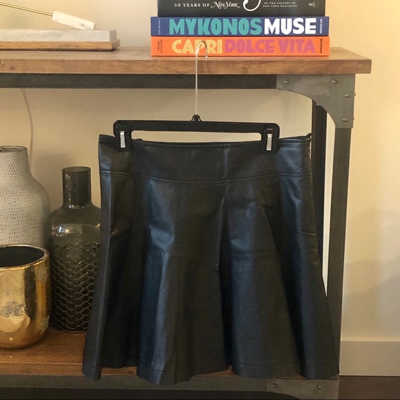 Sparkle & Fade Dresses & Skirts - UO Faux Leather A-Line Mini Skirt